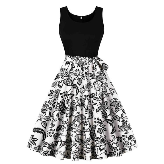 Generic Womens Plus Size Dress Oversized Baggy Floral Print V Neck Dresses Summer Casual Comfy Loose Flowy Beach Dress