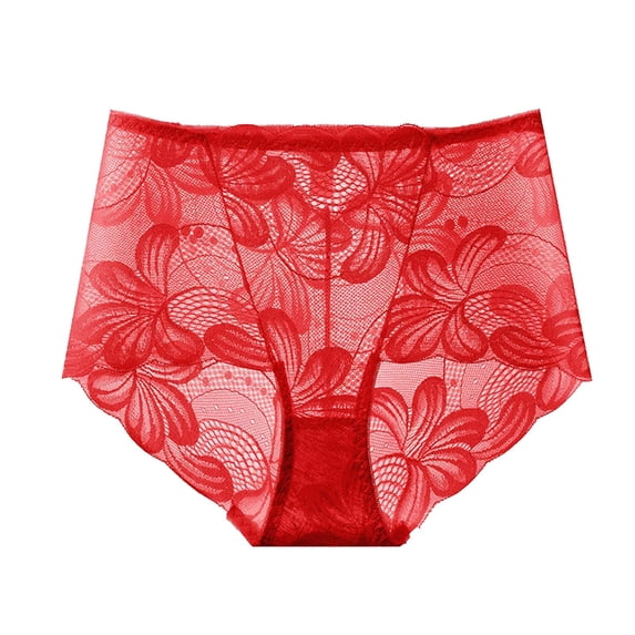 Generic Womens Sexy Underwear Lace Panties High Waisted Plus Size Ladies Brief for Women