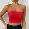thumbnail image 1 of Generic Womens Strapless Crop Tops Sexy Tube Top Summer Casual Sleeveless Stretchy Solid Cropped Shirts Going Out Tops, 1 of 3