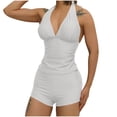 thumbnail image 1 of Generic Womens Two Piece Swimsuits Tummy Control Tankini Bathing Suit Sexy Halter V Neck Swimwear with Bikini Bottom, 1 of 5