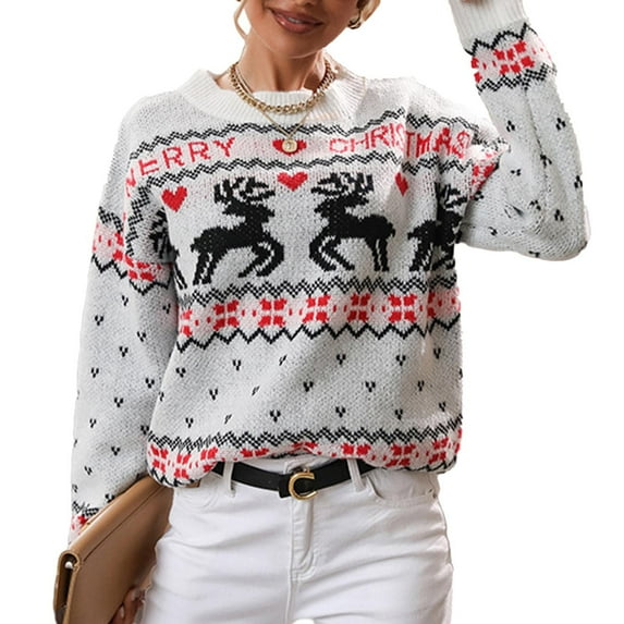 Generic Womens Vintage Turtleneck Sweater Crew Neck Knitted Sweater Long Sleeve Casual Fashion Fall Winter Holiday Sweaters