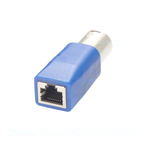 Generic XLR 3Pin Male to RJ45 Female Adapter DMX512 XLR to CAT5e Ethernet Plug Converter for DMX-CON Controller Stage Recording Studio