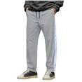 thumbnail image 1 of Generic Y2k Stripe Wide Leg Track Pants Drawstring Waist Sweatpants with Pockets Streetwear, 1 of 6