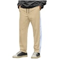 thumbnail image 1 of Generic Y2k Stripe Wide Leg Track Pants Drawstring Waist Sweatpants with Pockets Streetwear, 1 of 6