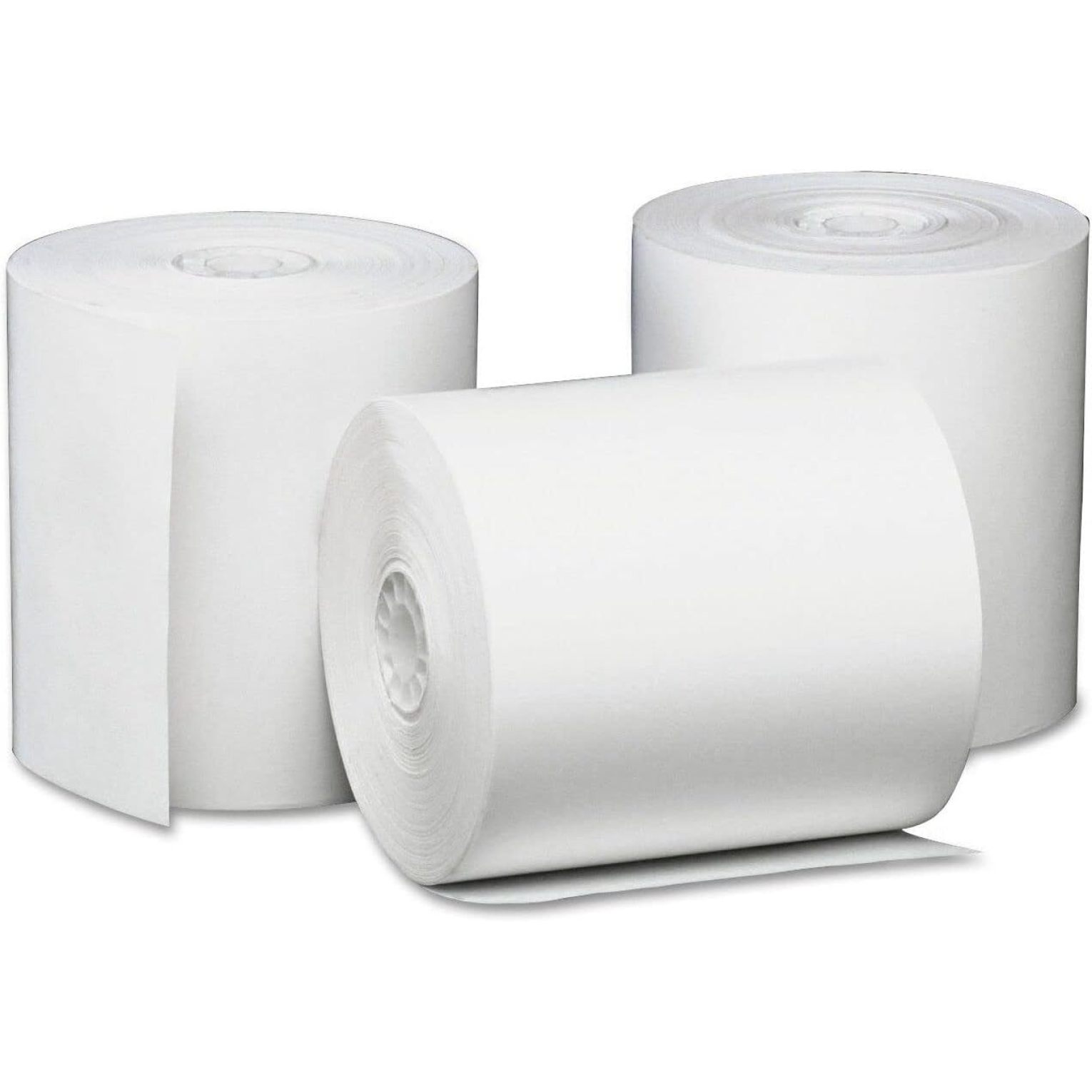 Generic ZQRPCA UNV35763 SinglePly Thermal Paper Rolls, 3 1/8" x 230 ft