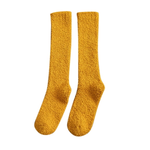 Generic adies Chic Over-The-Knee Leg Warmers Women'S Elegant Thigh-High Socks Warm Christmas Fashion Windproof Printing Mid Tube Socks Long Tube Cotton