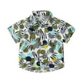thumbnail image 1 of Generic boys' t to shirts Toddler Boys Button Down Hawaii Shirts Short Sleeve Tropical Shirt Tops For Kids Toddlers For 2 To 8 Years Old, 1 of 6