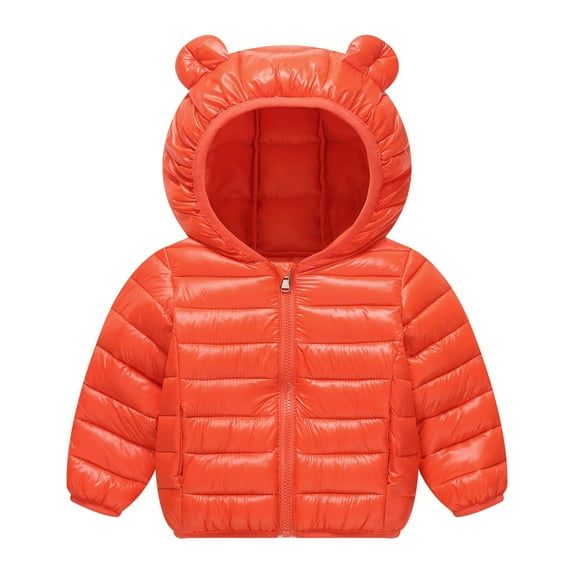 Generisch 2025 Child Toddler Child Baby Boy Solid Winter Hooded Coat Jacket Thick Warm Outerwear Clothes Outfits Children Safety Vests