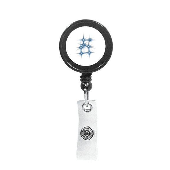 Generous Kind Beautiful Lucky Stars Retractable Keychain Badge Holder ID Badge