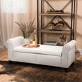 thumbnail image 1 of Generously upholstered | Can be used as a seat and store pillows | Enhances the style of any small room, 1 of 5