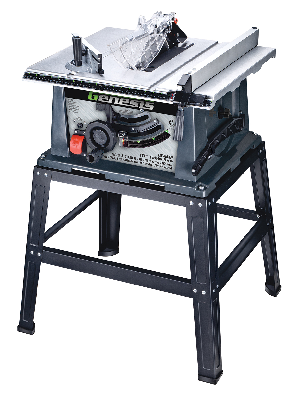 Genesis 10-Inch Table Saw With Stand, GTS10SB - image 1 of 5