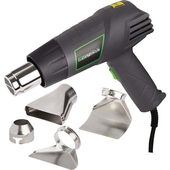 Genesis 1500W 12.5 Amp Heat Gun with Accessory Tips