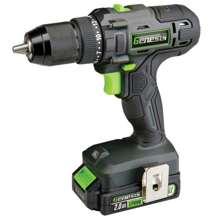 Genesis 20-Volt Cordless Li-Ion 2-Speed 1/2-In. Drill Driver