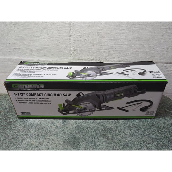 Genesis 4.0 Amp 4-1/2 in. Compact Circular Saw GCS445SE - BRAND NEW