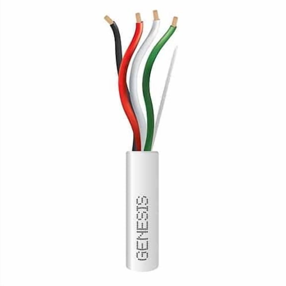 Genesis 52515501 500 ft. 16-4 Stranded Riser Speaker Cable Box, White