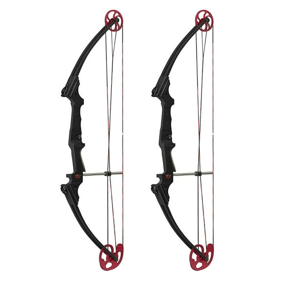 Genesis Archery Compound Bow w/Adjustable Sizing, Left-Handed (2 Pack)