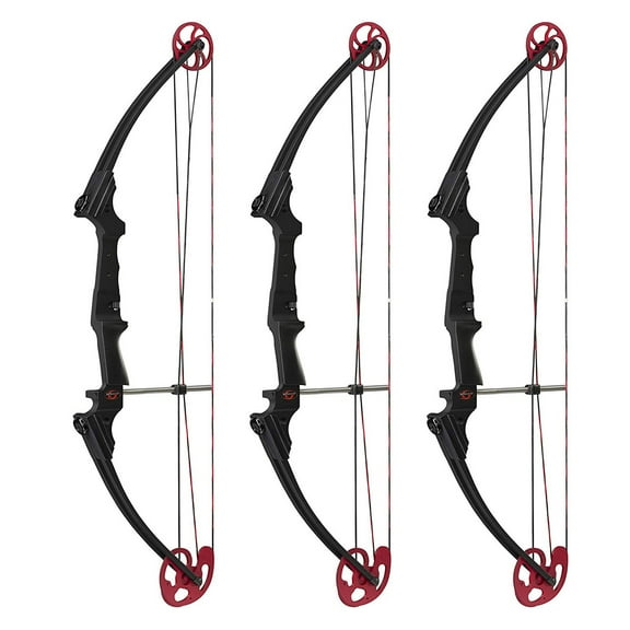 Genesis Archery Compound Bow w/Adjustable Sizing, Left-Handed (3 Pack)