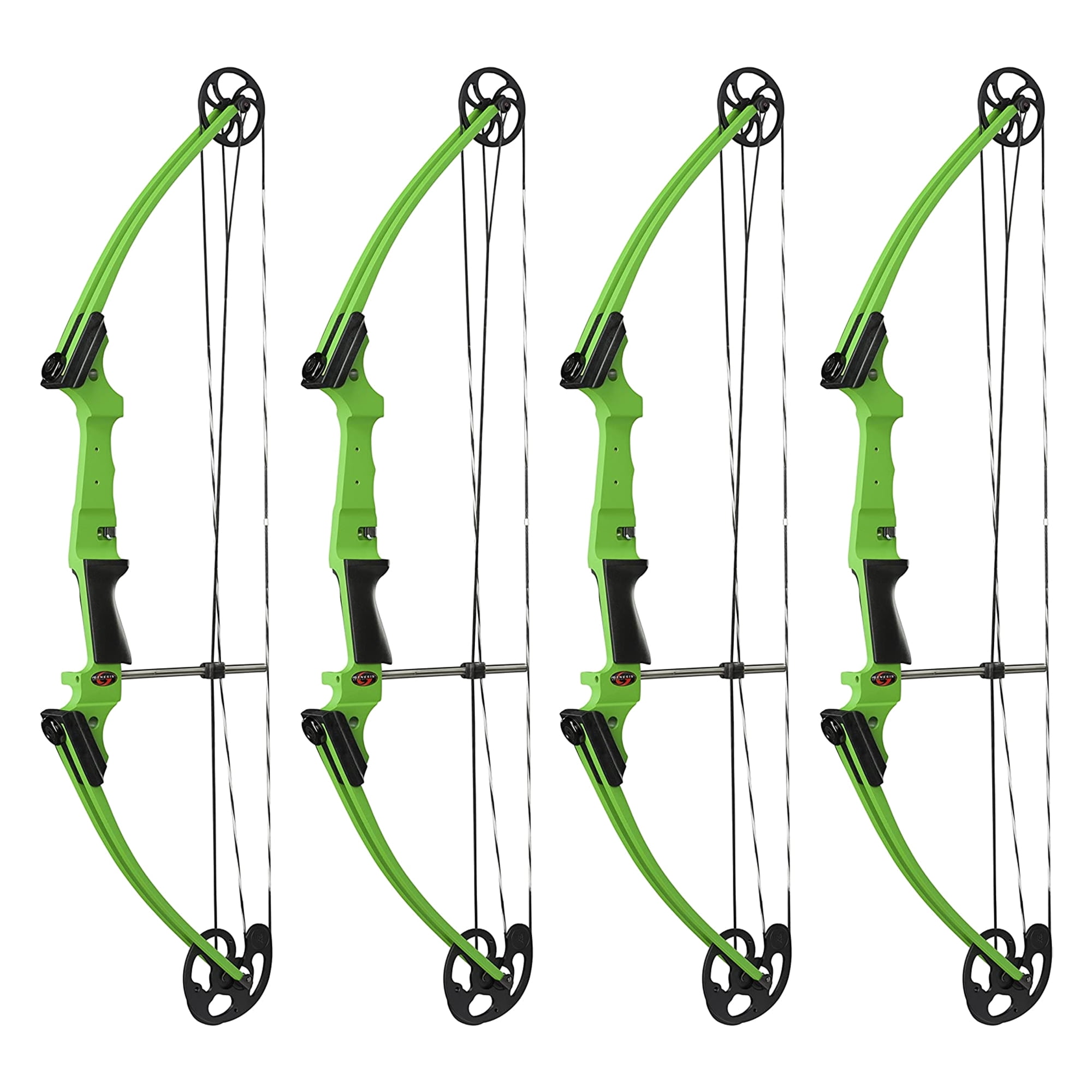 Genesis Archery Compound Bow w/Adjustable Sizing, LeftHanded (4 Pack