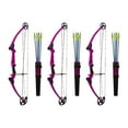 thumbnail image 1 of Genesis Archery Left-Handed Compound Bow Archery Kit, Purple (3 Pack), 1 of 9