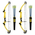 thumbnail image 1 of Genesis Archery Left-Handed Compound Bow Archery Kit, Yellow (2 Pack), 1 of 11