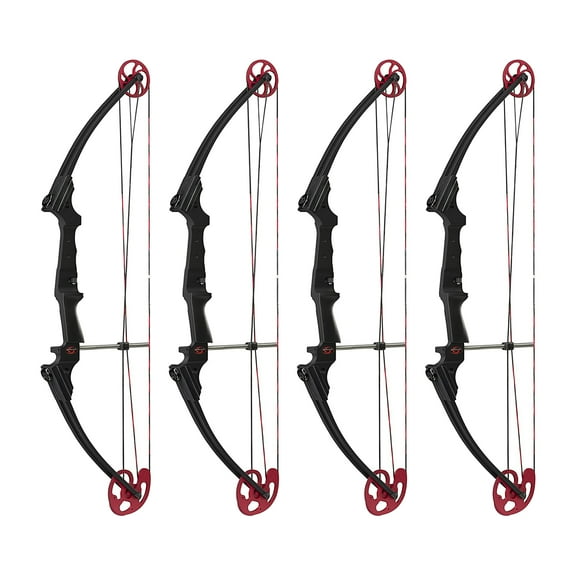 Genesis Archery Original Adjustable Right Handed Bow, Black (4 Pack)