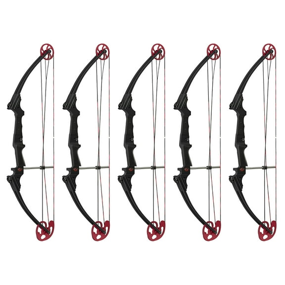 Genesis Archery Original Adjustable Right Handed Bow, Black (5 Pack)