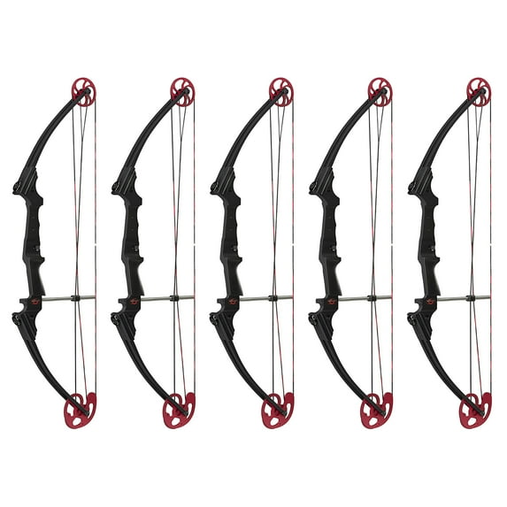 Genesis Archery Original Adjustable Right Handed Bow, Black (5 Pack)