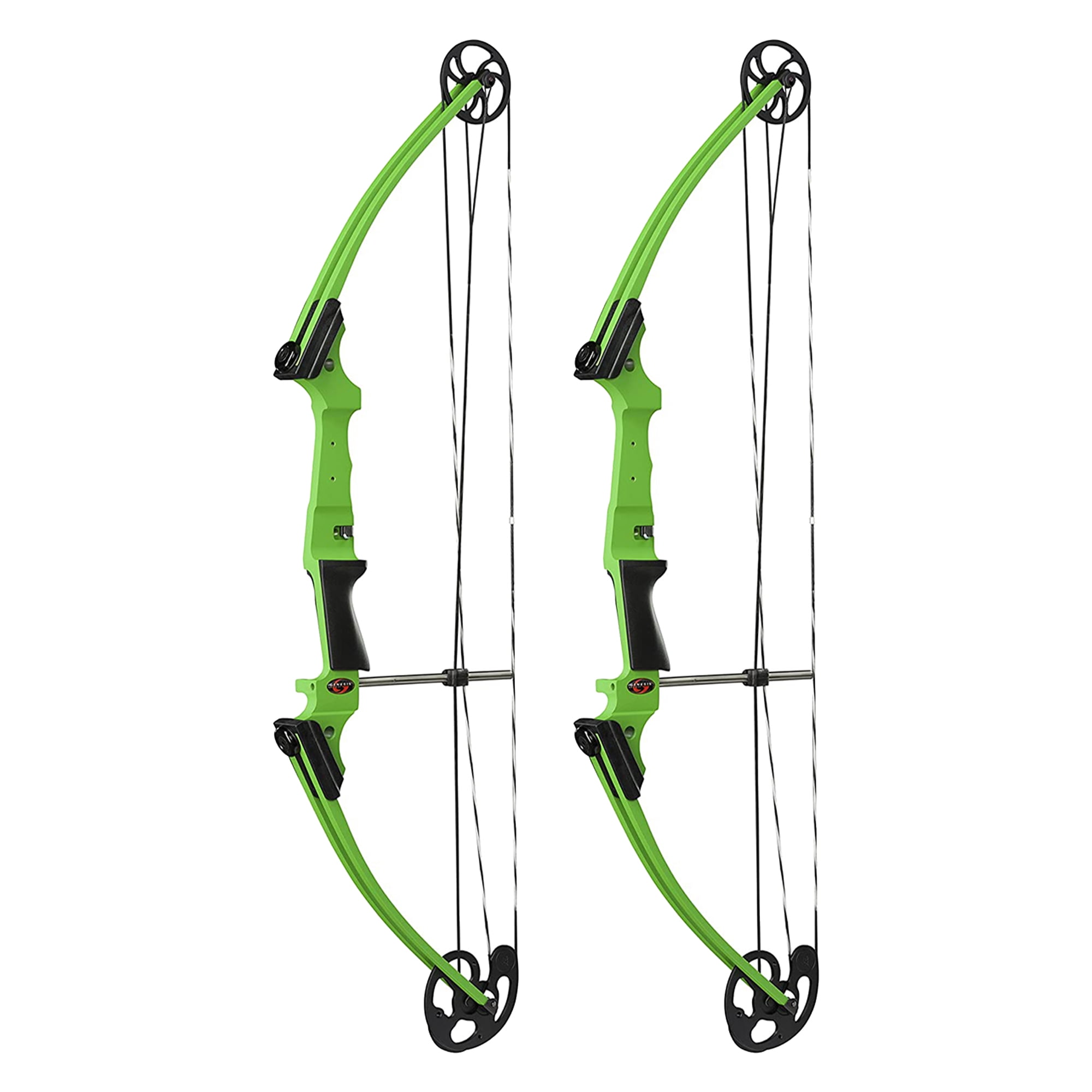 Genesis Archery Original Adjustable Right Handed Bow, Green (2 Pack)