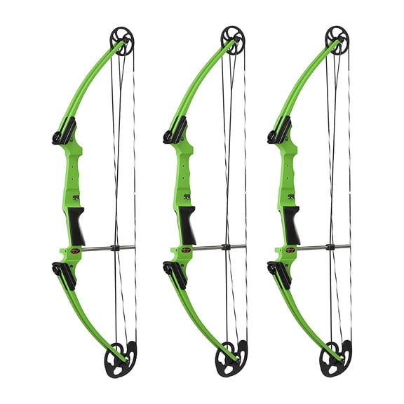 Genesis Archery Original Adjustable Right Handed Bow, Green (3 Pack)