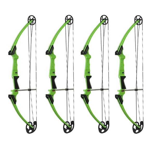 Genesis Archery Original Adjustable Right Handed Bow, Green (4 Pack)