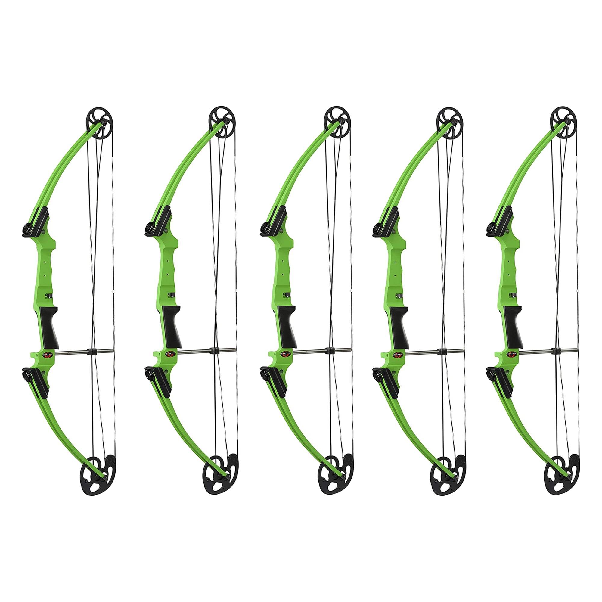 Genesis Archery Original Adjustable Right Handed Bow, Green (5 Pack)