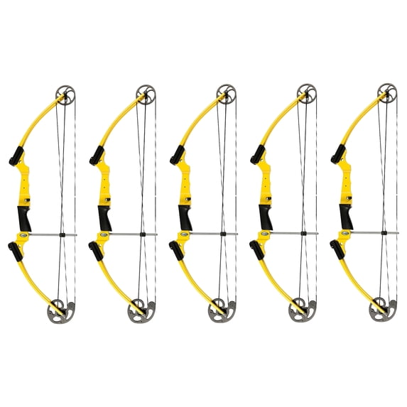 Genesis Archery Original Adjustable Right Handed Bow, Yellow (5 Pack)
