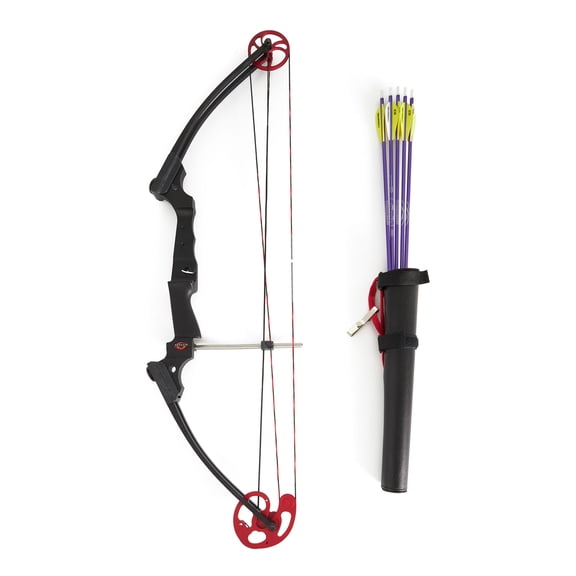 Genesis Archery Original Compound Target Practice Bow Kit, Draw Hand-Right, Black New