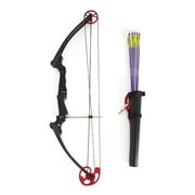 Genesis Archery Original Compound Target Practice Bow Kit, Right Handed, Black New