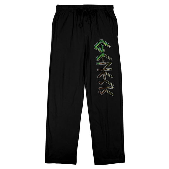 Genesis Band Logo Men's Black Sleep Pants With Drawstring-XL
