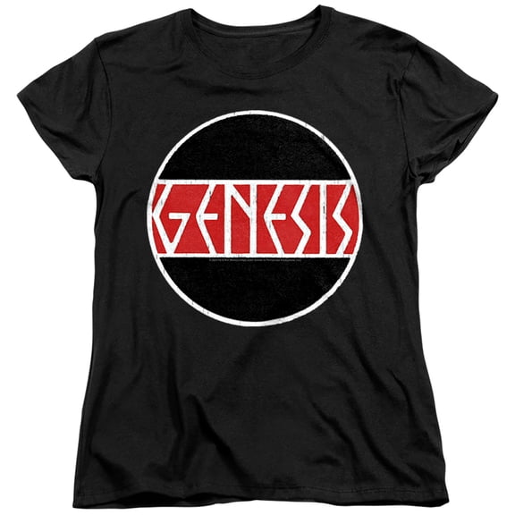 Genesis Circle Logo Women's T Shirt, Black, Large