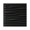 thumbnail image 1 of Genesis Drifts Black Ceiling Tiles - Easy Drop-In Installation  Waterproof, Washable and Fire-rated - High-Grade PVC to Prevent Breakage (12" x 12" Sample), 1 of 1