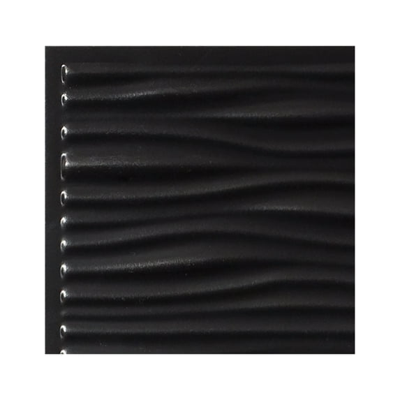 Genesis Drifts Black Ceiling Tiles - Easy Drop-In Installation Waterproof, Washable and Fire-rated - High-Grade PVC to Prevent Breakage (12" x 12" Sample)