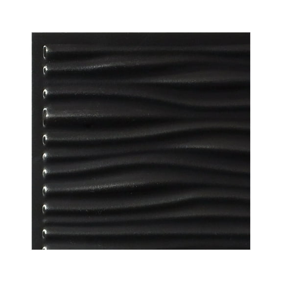 Genesis Drifts Black Ceiling Tiles - Easy Drop-In Installation Waterproof, Washable and Fire-rated - High-Grade PVC to Prevent Breakage (12" x 12" Sample)
