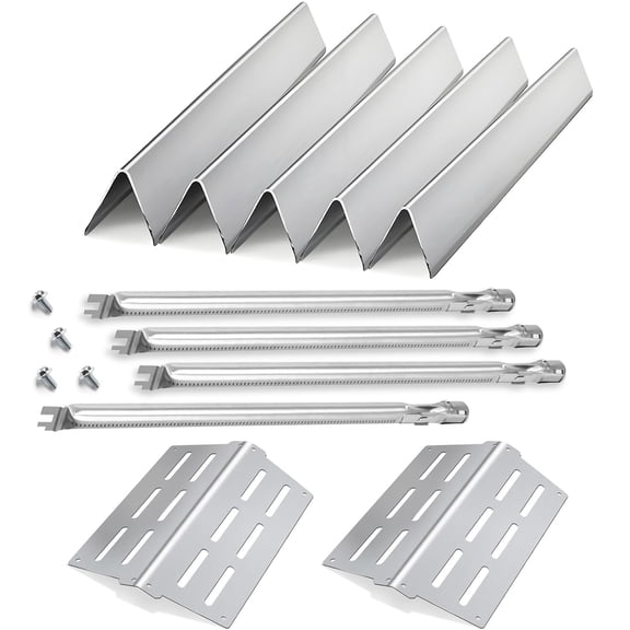 Genesis Grill Parts for Weber E310 E320 E330 EP310 EP320 EP330, 17.5” Flavorizer Bar 7620 Heat Deflector 7622 Burner Tube 62752 for Weber Genesis 300, Grill Replacement Parts for Weber Accessories