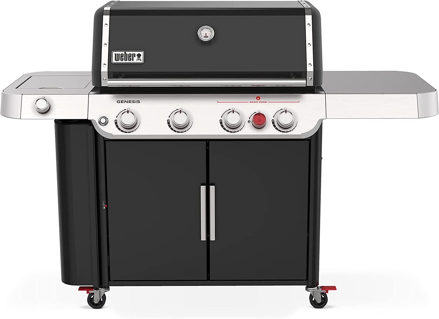 Genesis E-435 Black Liquid Propane Gas Grill with Stainless Steel Accents