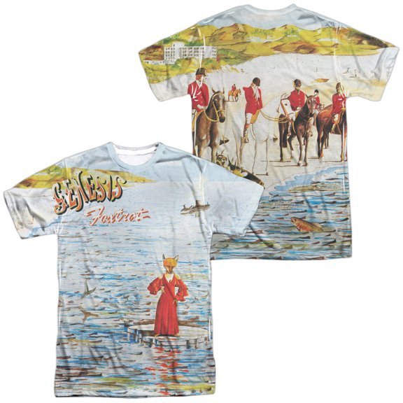 Genesis Foxtrot Cover Allover Print Officially Licensed Sublimation Adult T Shirt