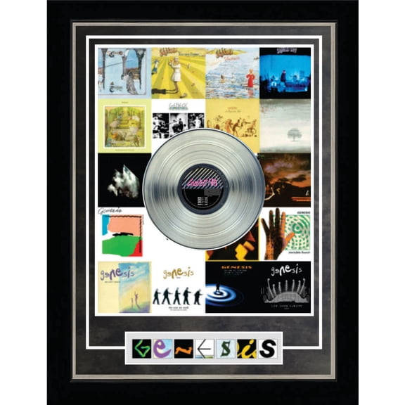 Genesis Framed Discography Print With Platinum LP