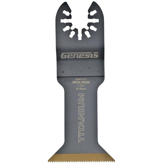 Richpower GAMT531T Flush Cut Blade, 1-3/4 in, Bi-Metal, Titanium Coated, Gray
