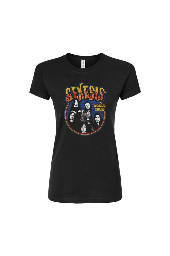 - Genesis World Tour - Juniors Fitted Graphic T-Shirt