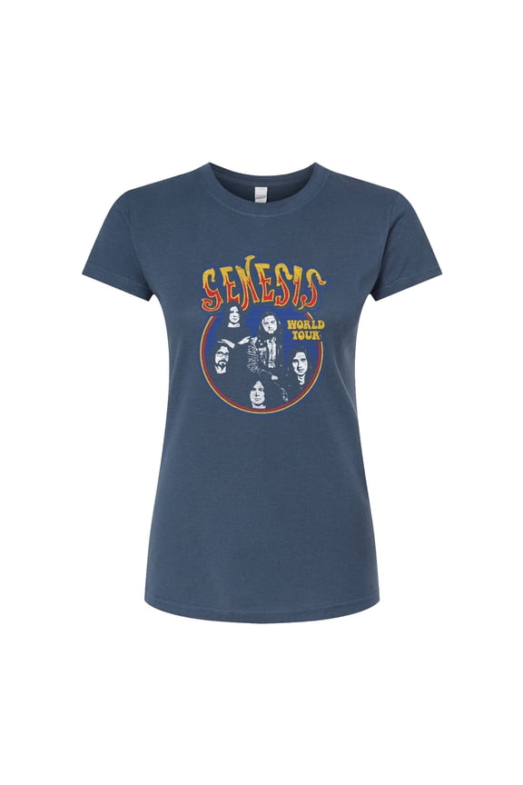 - Genesis World Tour - Juniors Fitted Graphic T-Shirt