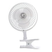 Genesis Indoor 5 in 2 speed Clip On Fans,Table Fans with A1CLIPFANWHITE, White