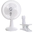 thumbnail image 1 of Genesis Indoor 5 in 2 speed Clip On Fans,Table Fans with A1CLIPFANWHITE, White, 1 of 3