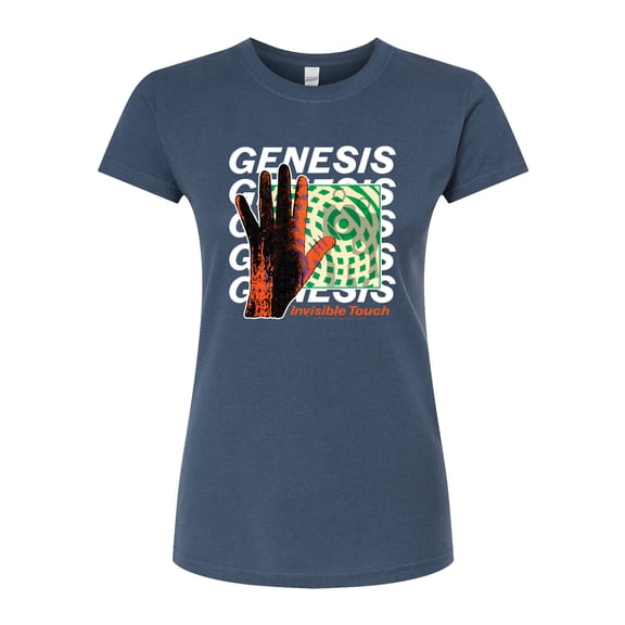 Genesis - Invisible Touch - Juniors Fitted Graphic T-Shirt