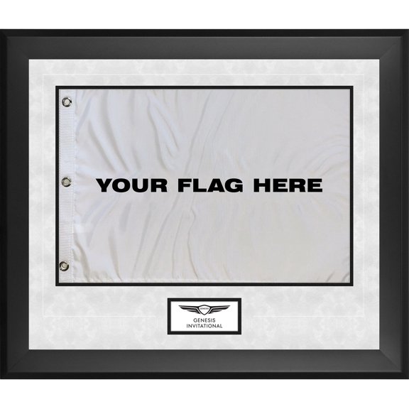 Genesis Invitational Framed 23" x 27" Pin Flag Frame - Insert Your Own Flag - Fanatics Authentic Certified